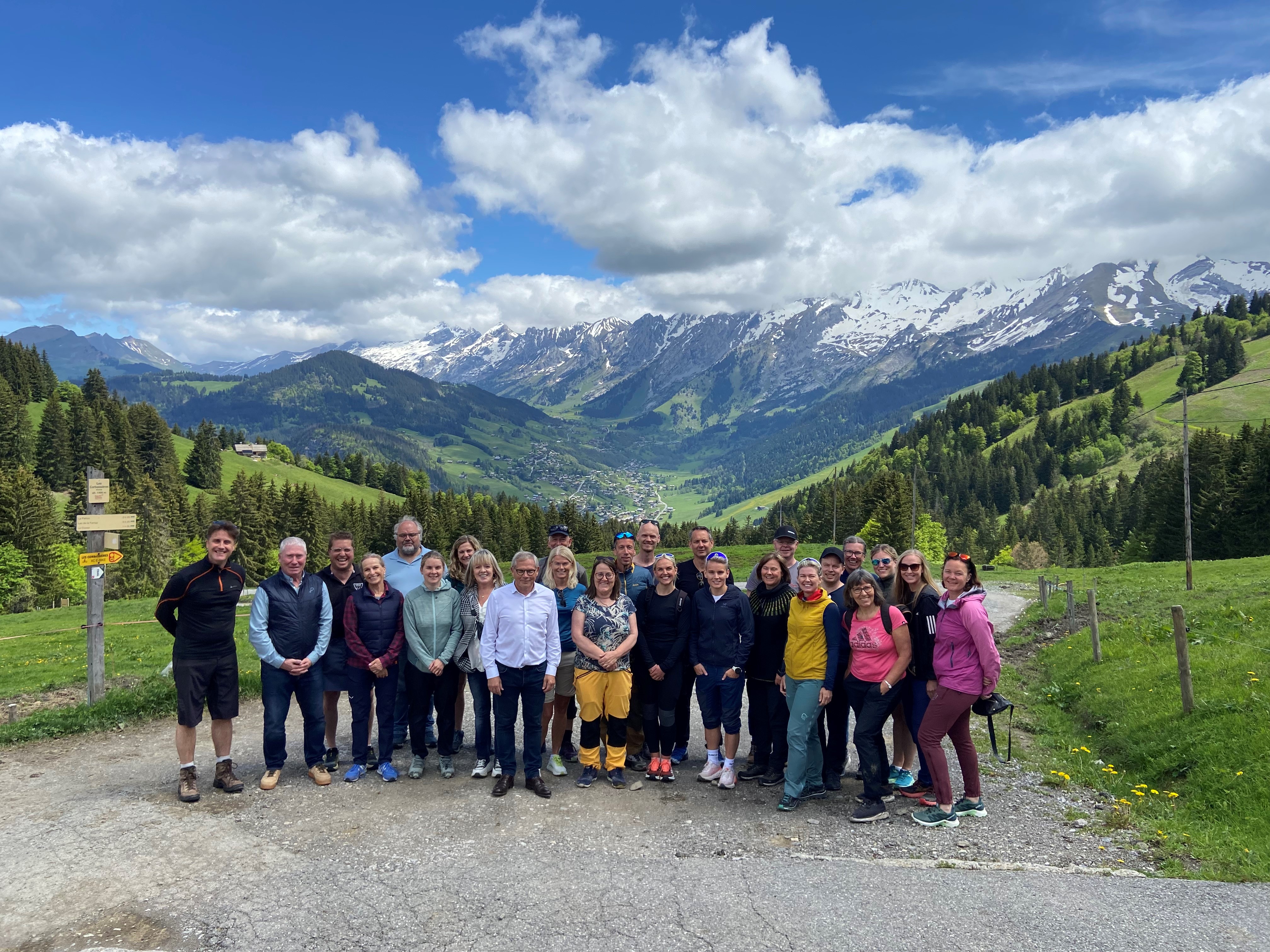 Gruppebilde fra Alpene