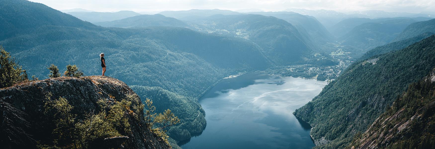 Utsikt fra Lårdalsstigen, Dalen