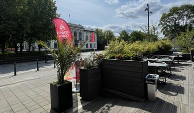 the terrace bar in Porsgrunn