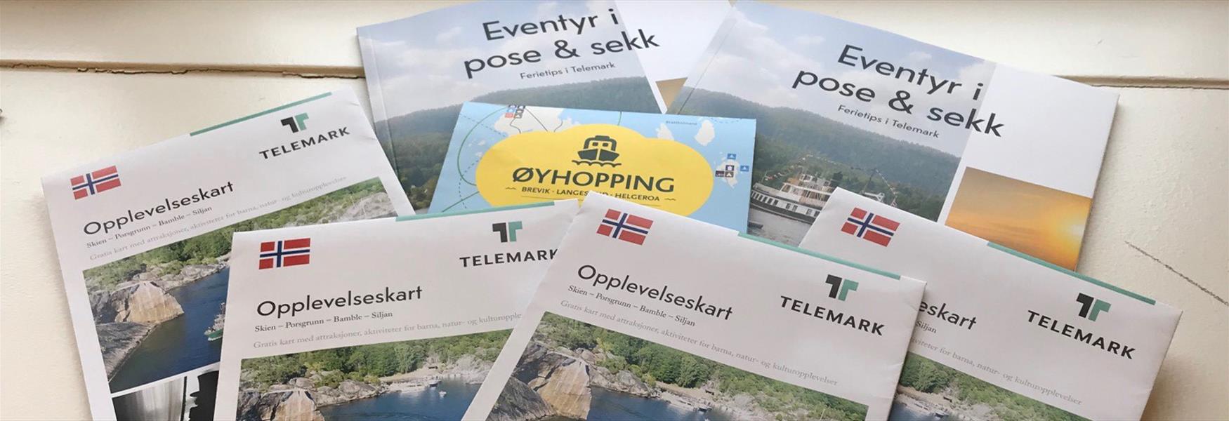 forskjellige brosjyrer