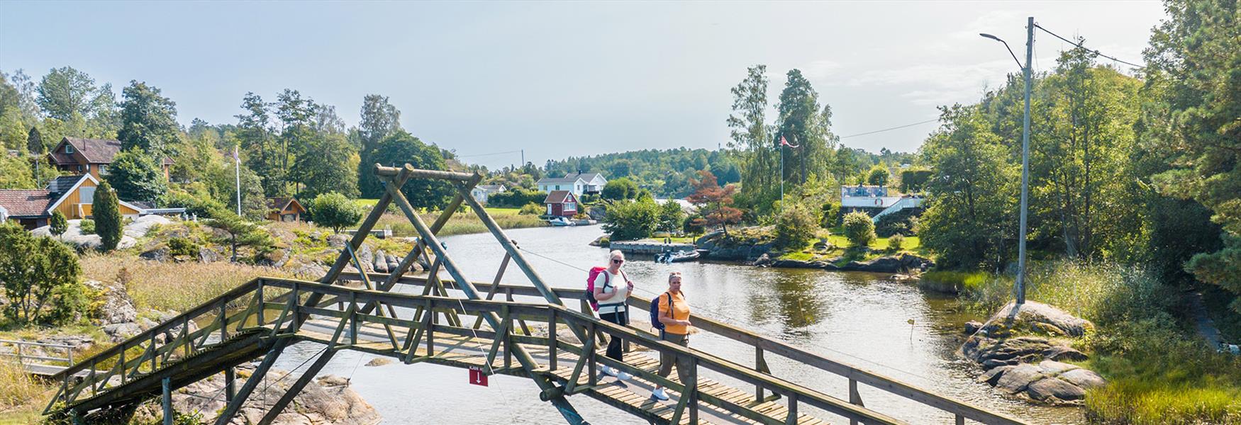 på tur på øyene i Porsgrunn