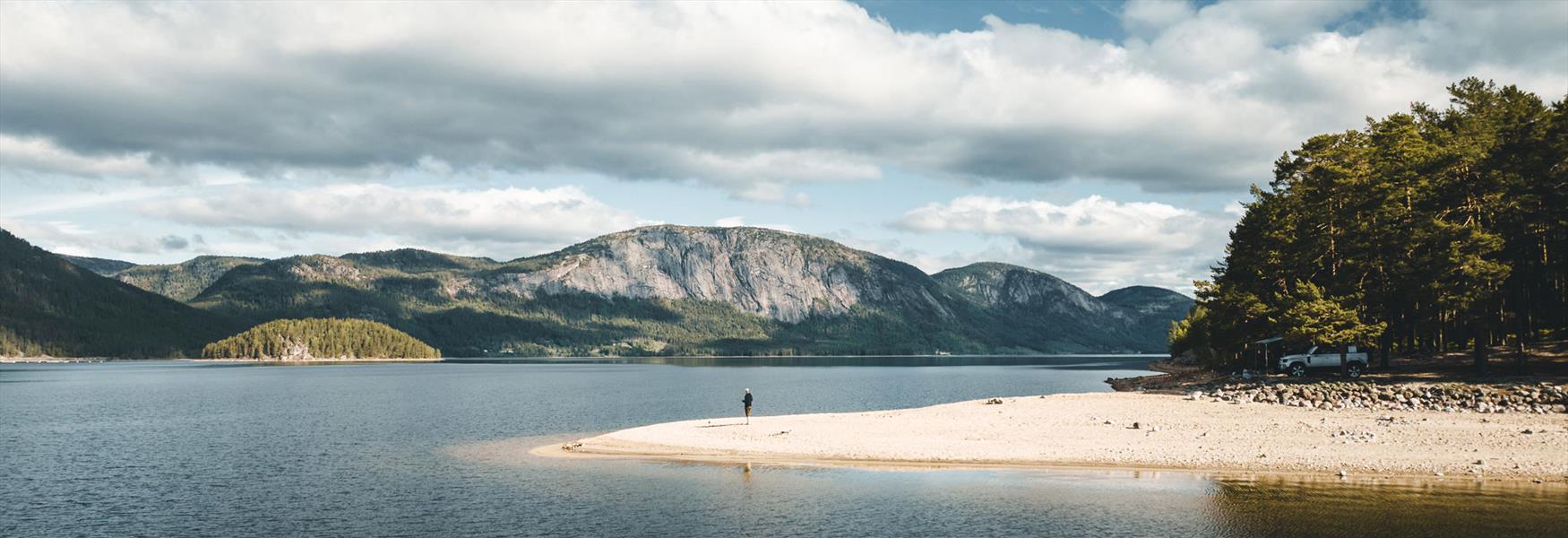 sandstrand i Fyresdal