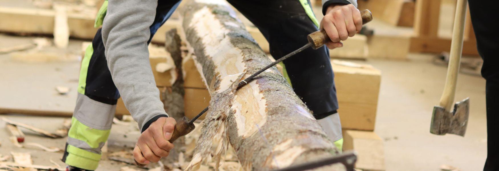 Barking, kurs i verkstaden på Vest-Telemark museum / Bygningsvern Telemark