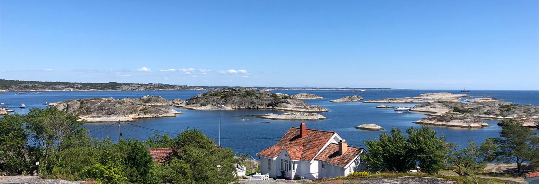 Blikk fra Portør mot havet og skjærgården