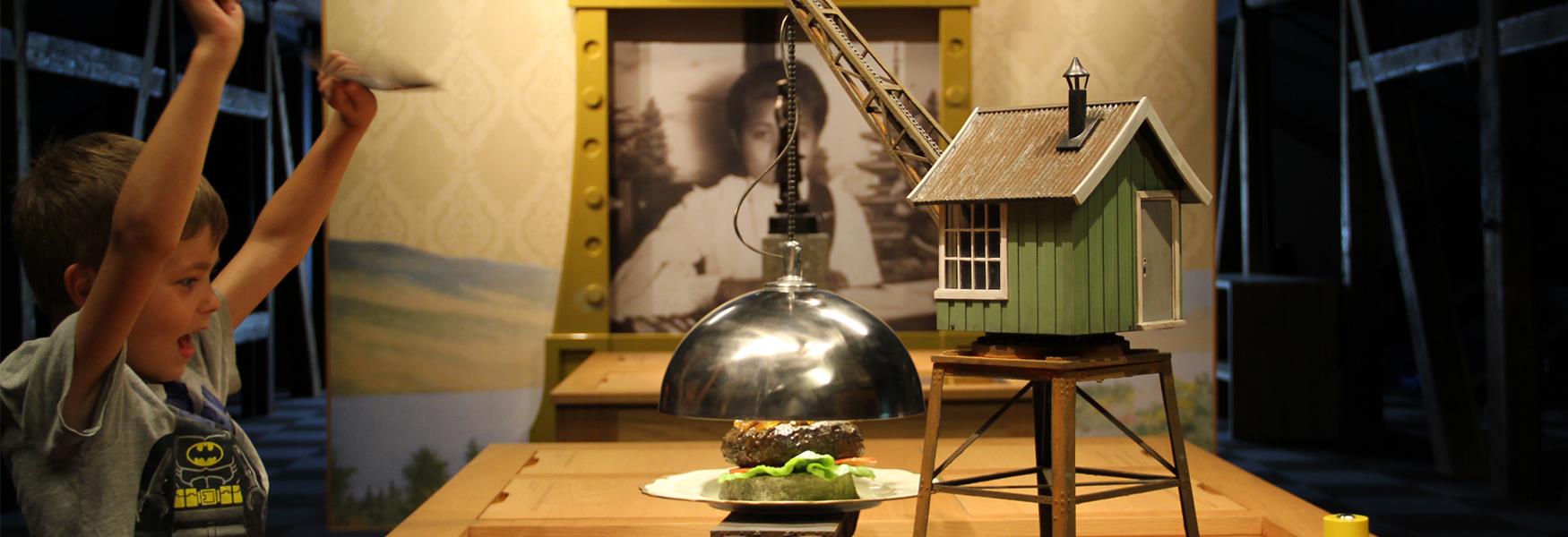 utstilling på verdensarvsenteret i Notodden