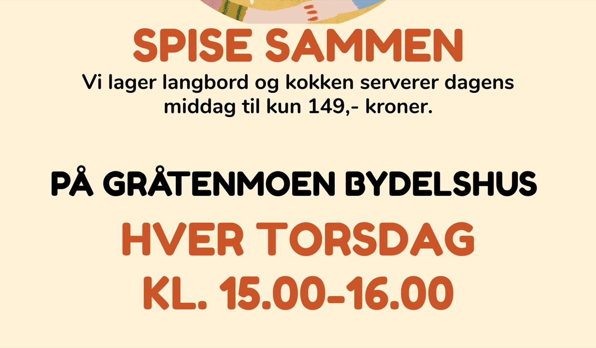 Plakat til "Spise sammen"