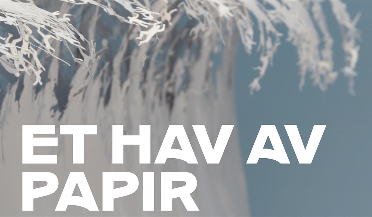 plakat "et hav av papir