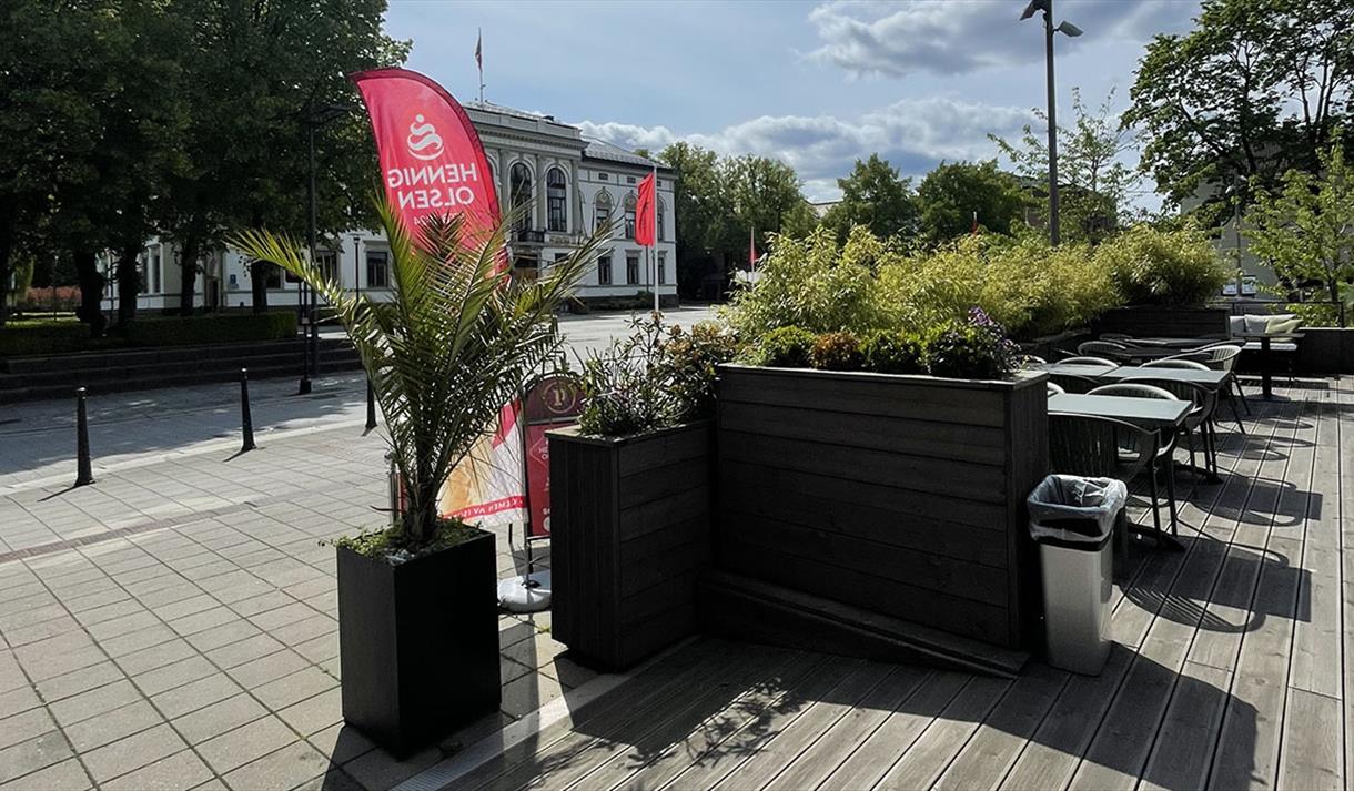 terrasse isbaren i Porsgrunn