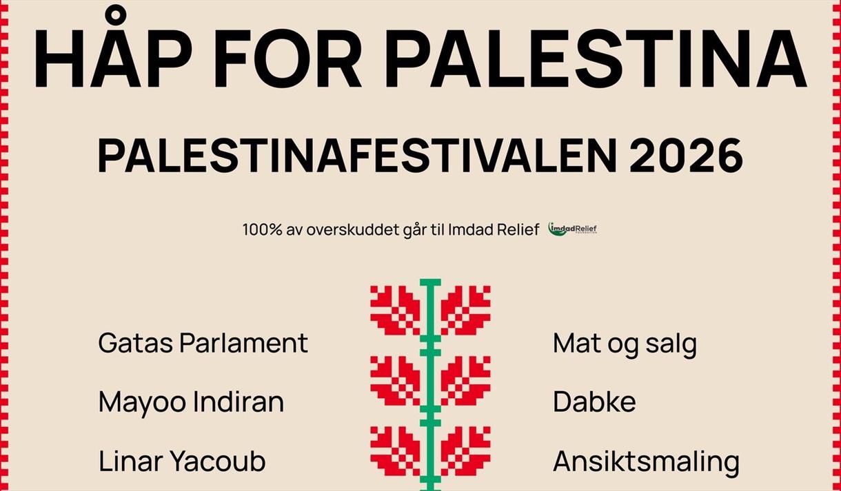 plakat til "Håpe for Palestina"