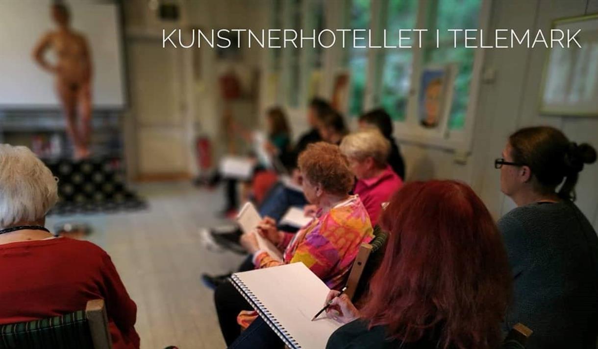 Aktmalingskurs. KUNSTKURS uke 38 på Nutheim
