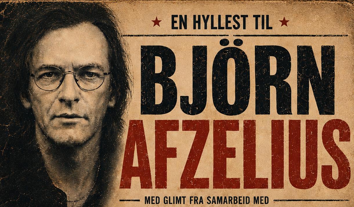 plakat til "En hyllest til Björn Afzelius"