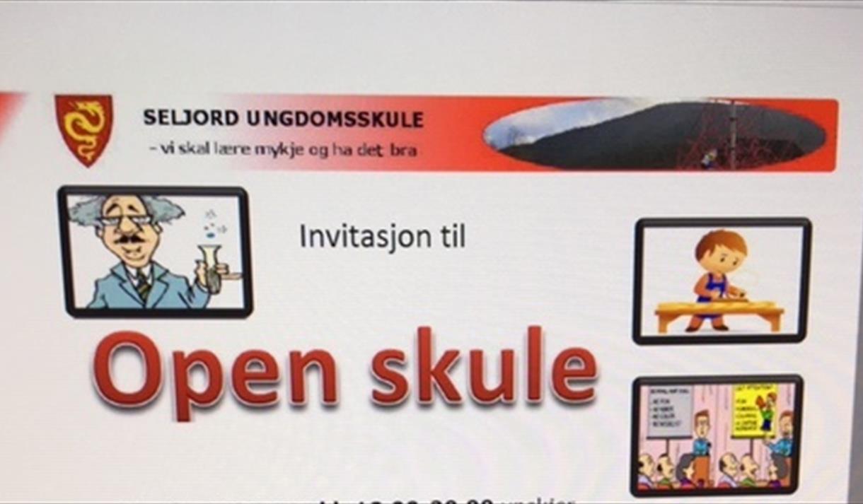 Invitasjon til open dag på ungdomsskulen