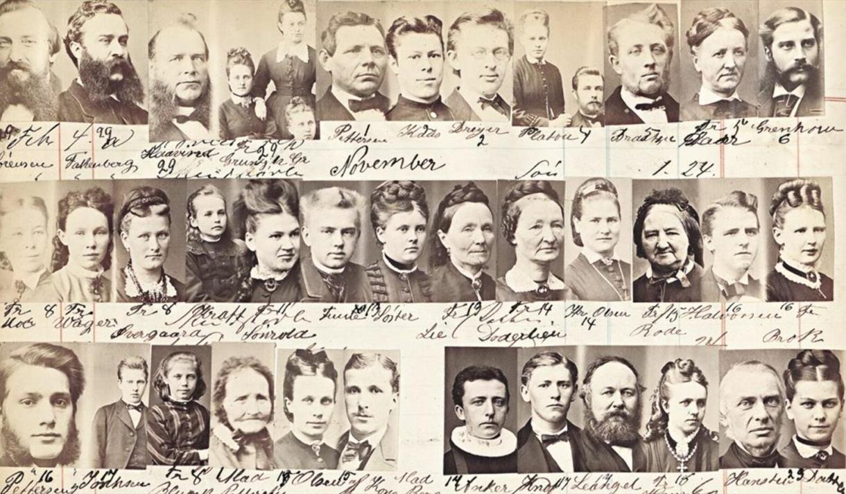 En side fra fotograf Carl Christian Wischmanns protokoll 1870-1874