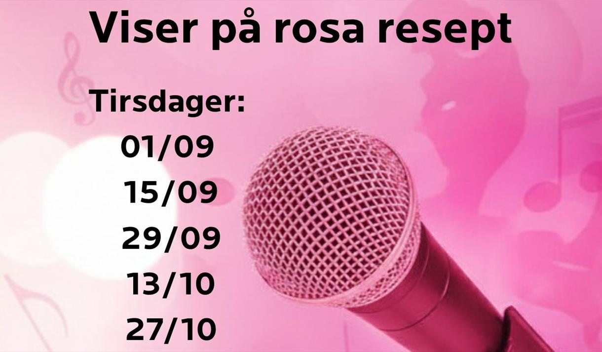 Plakat til "Viser på Rosa Resept"
