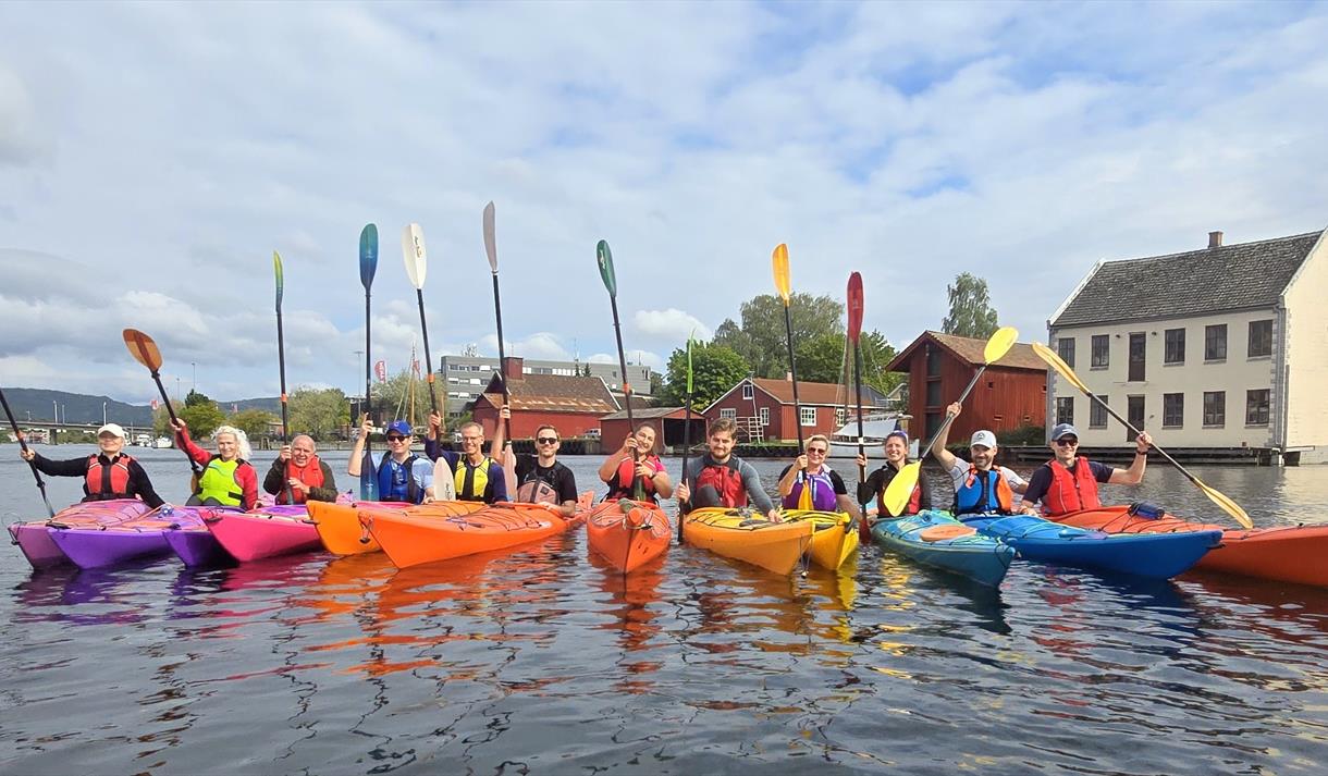 Gruppepadling i Porsgrunn