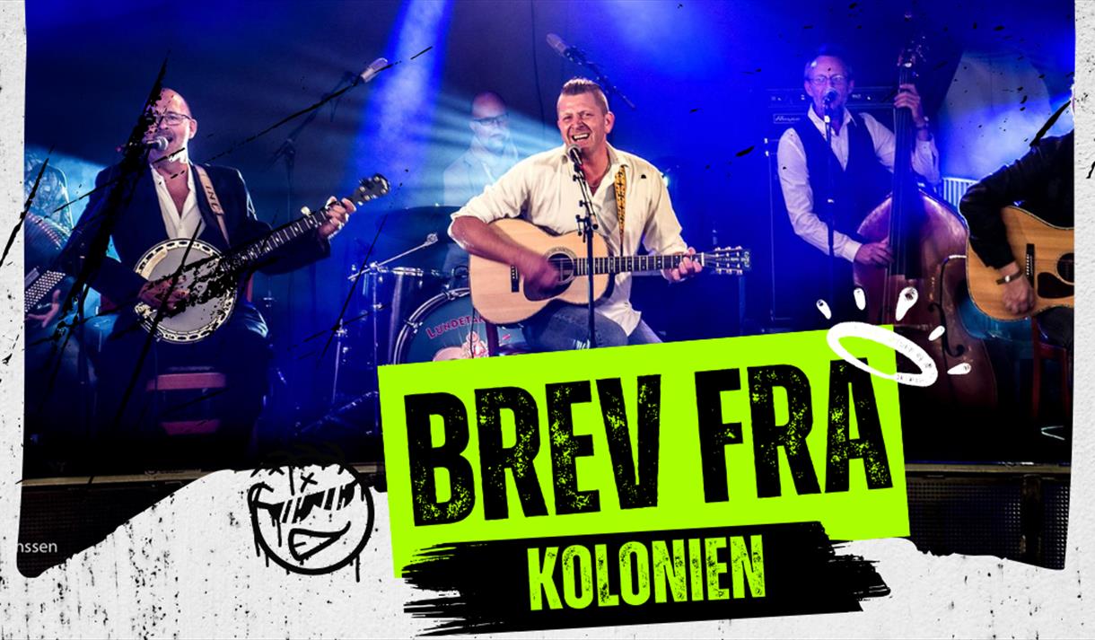 plakat til "Konsert med Brev fra kolonien"