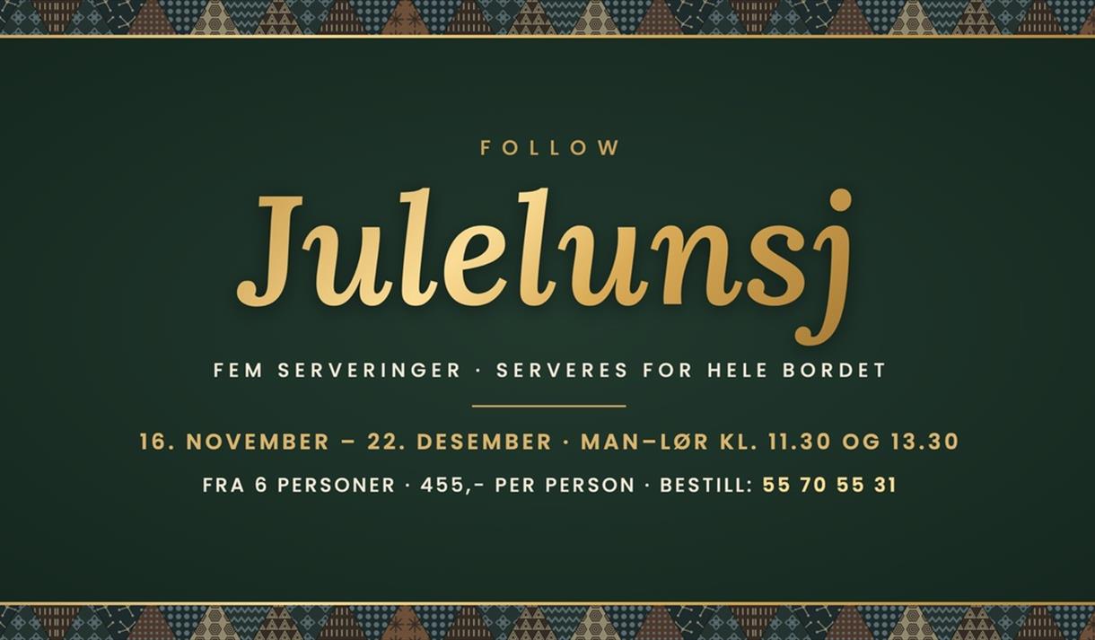 Julelunsj på Follow i Porsgrunn
