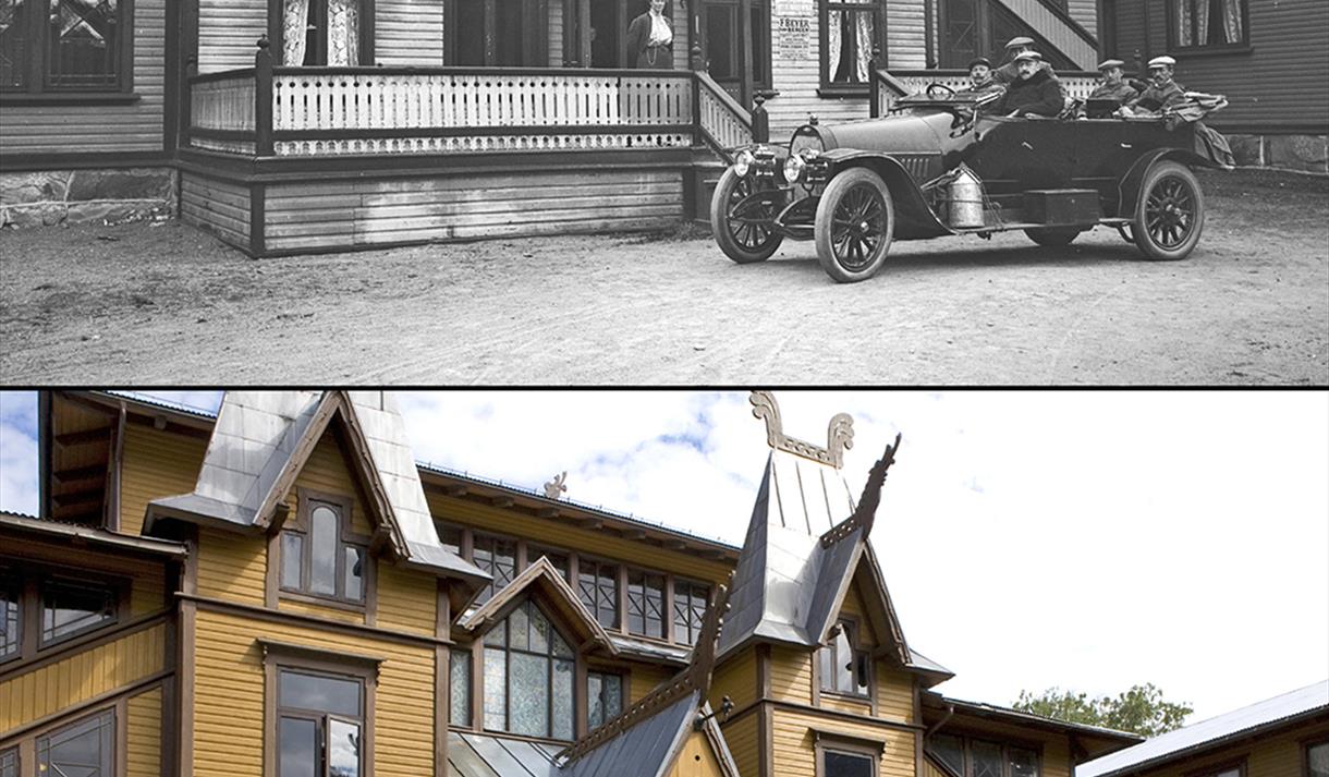 Dalen hotell i 1912 og 2008