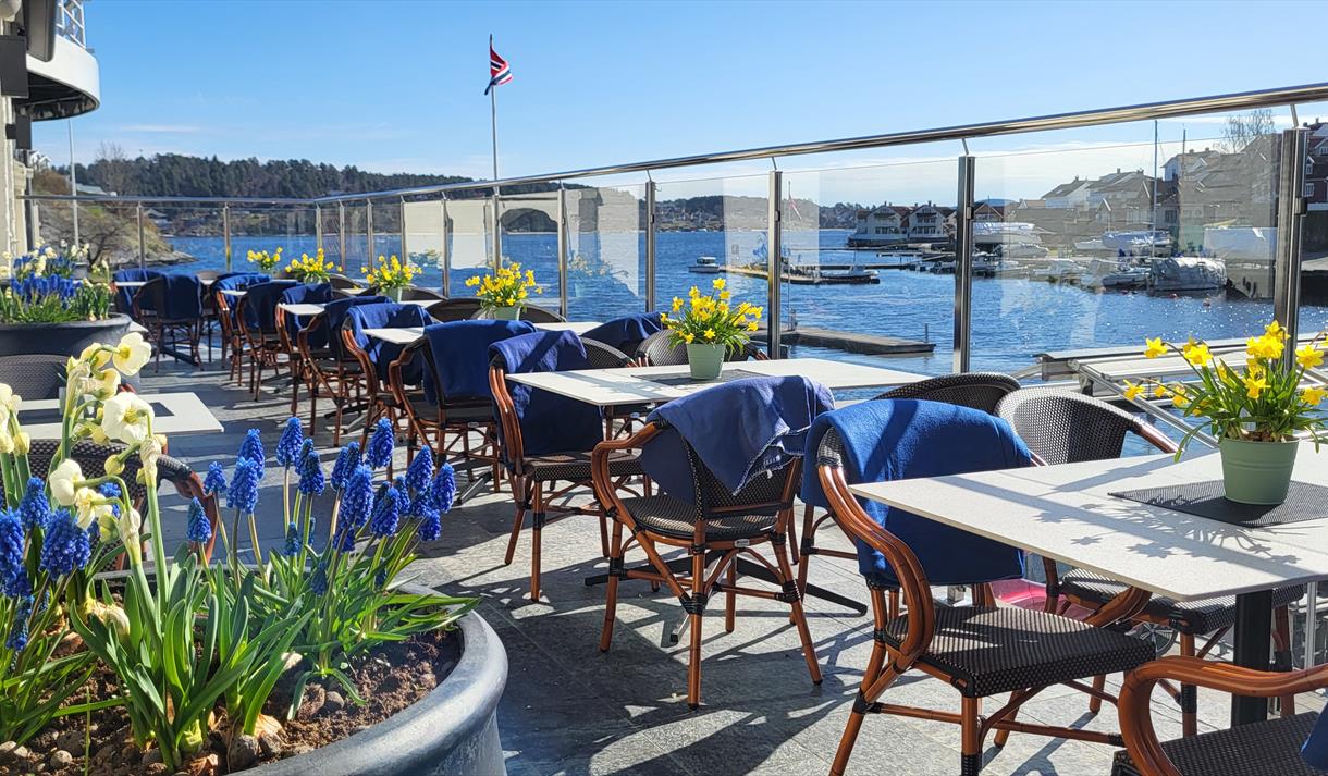 terrasse på Restaurant Sjøloftet