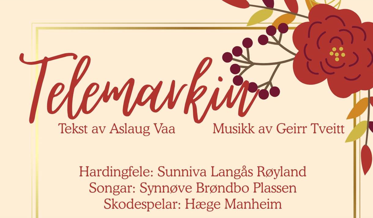plakat til "Sensommerkonsert med Telemark Symfoniorkester"