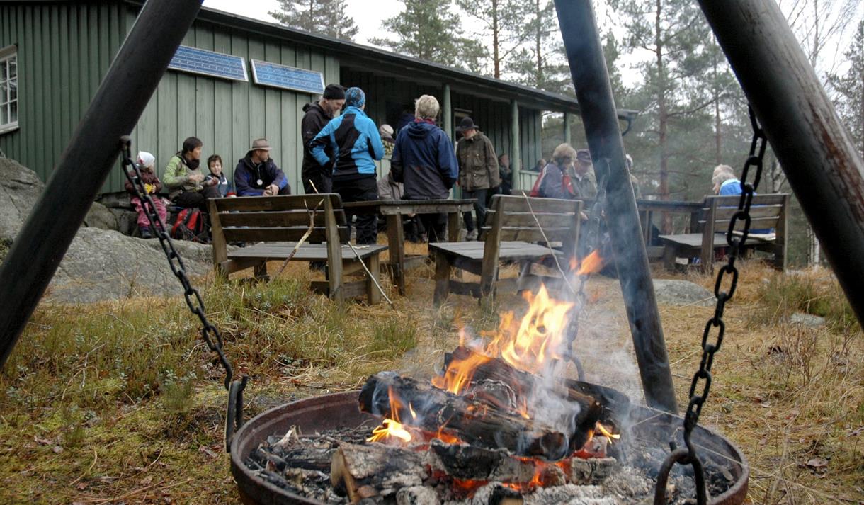 Turisthytta på Jambakkmyra.