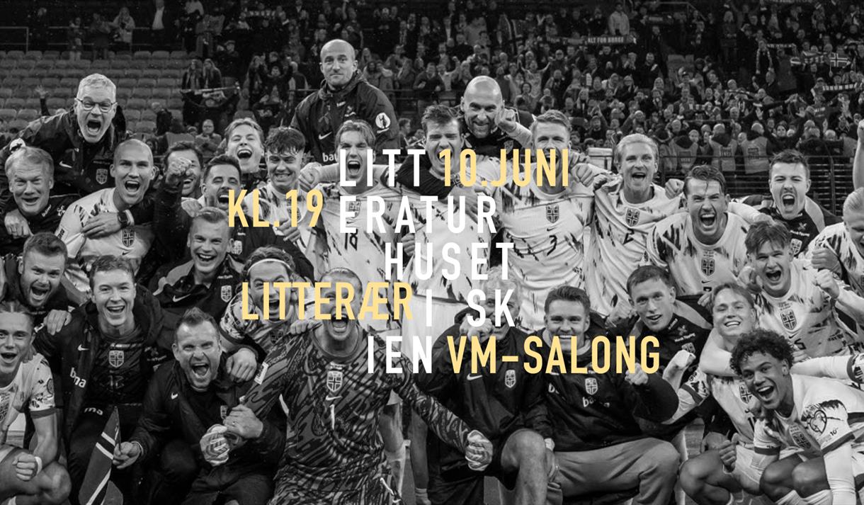 plakat til "Litterær VM-salong med knotta først"