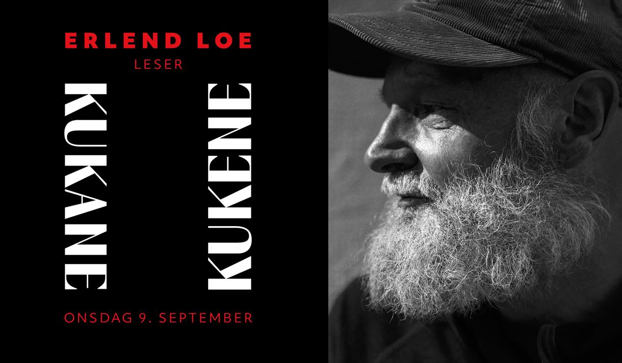 plakat til "Erlend Loe leser «Kukene/Kukane"