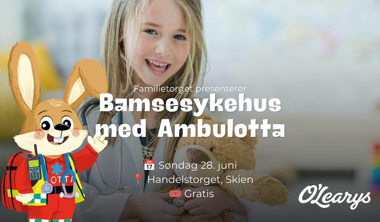 Bamsesykehus med Ambolutta på Handelstorget Skien