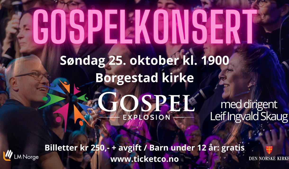 plakat til "Gospelkonsert"