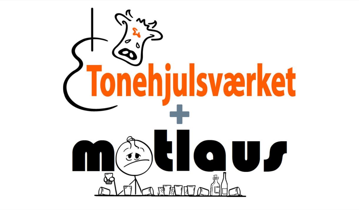 hvit plakat med orange og sort tekst