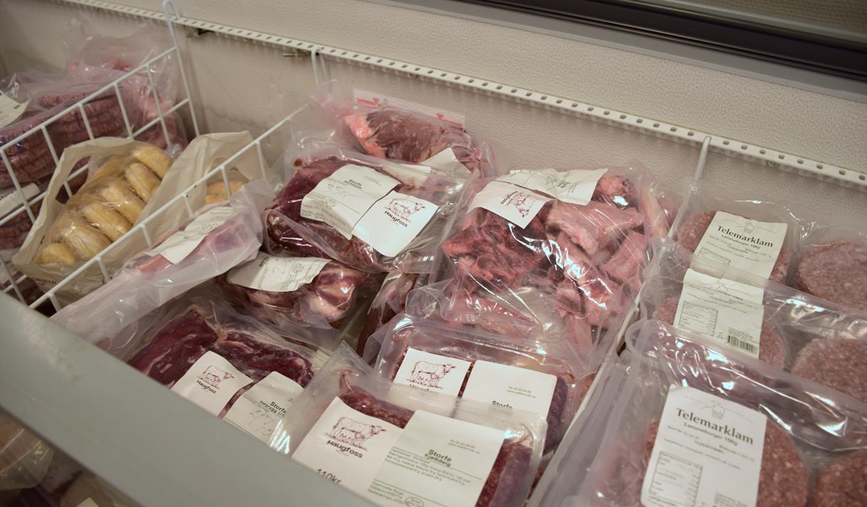 Kjøtt i frysedisk