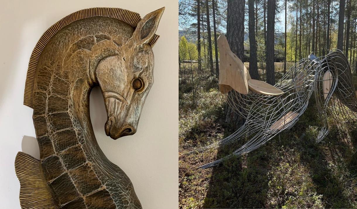 Kunst og design av Odd Jørgensen og Andreas Valebjørg. Fyresdal bygdemuseum.