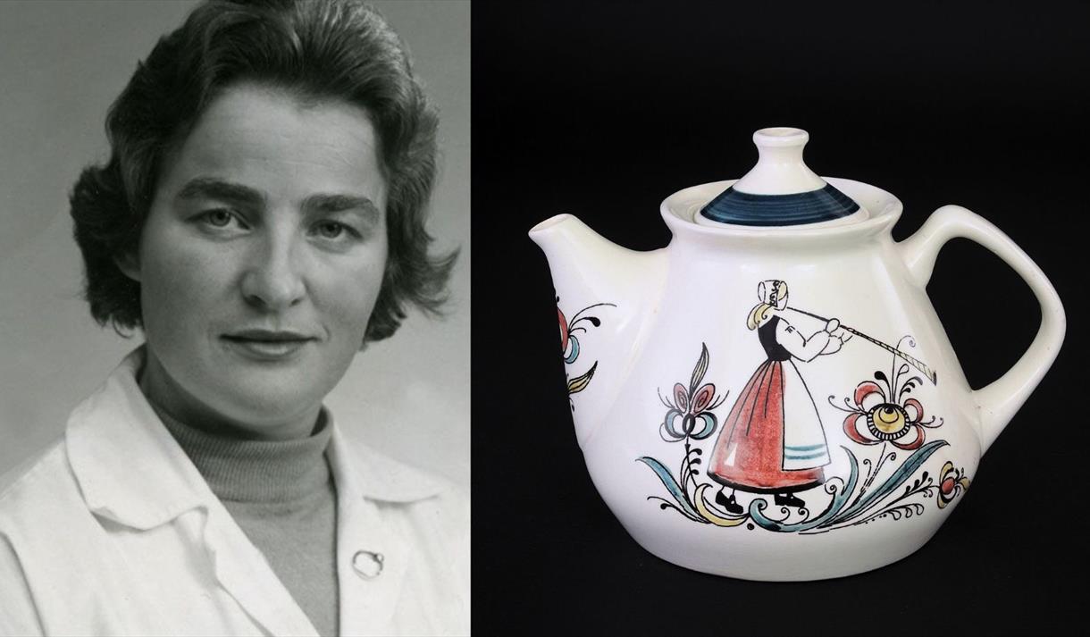 Designar og keramikar Anne Lofthus, Stavangerflint, Utstilling Øyfjell.