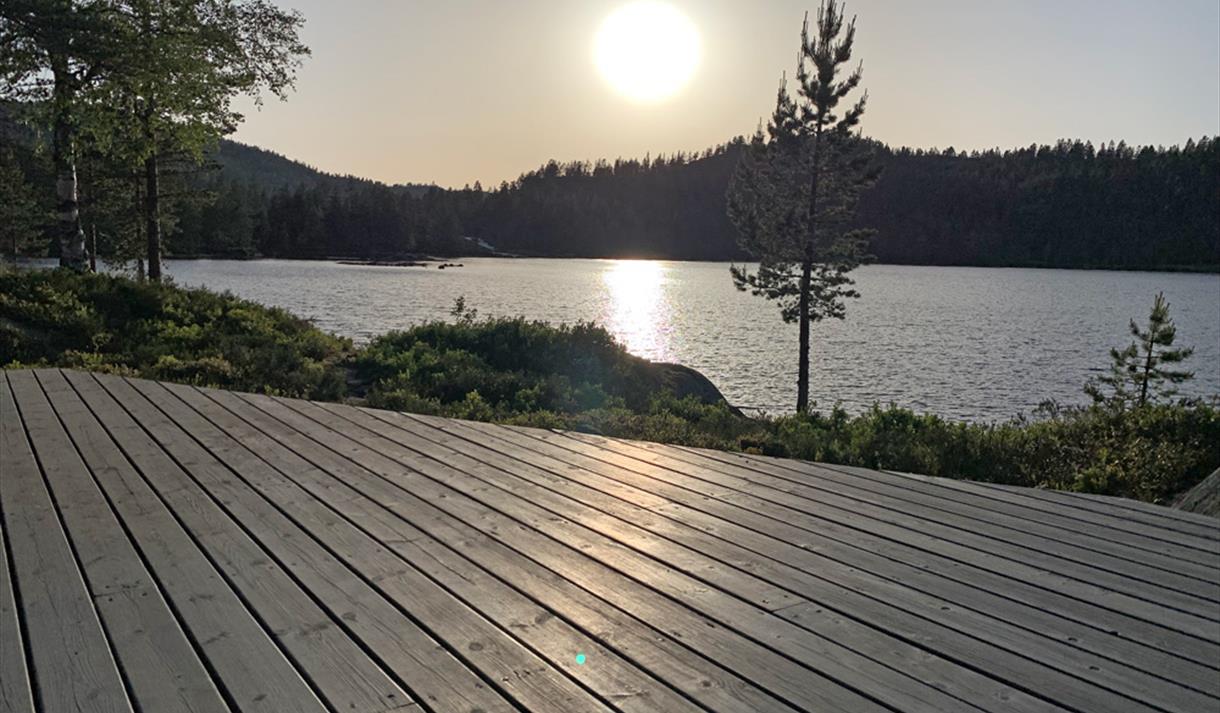 utsikt fra terrassen