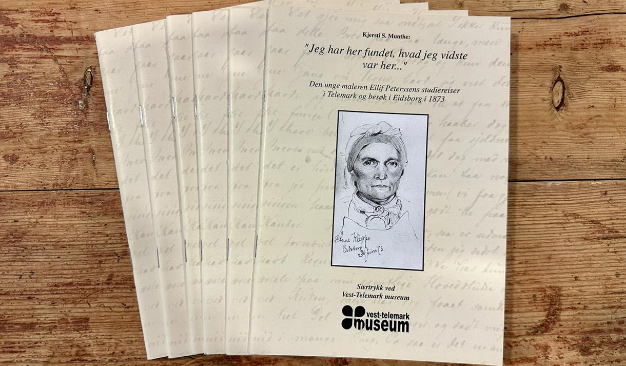 Omslag av heftet Jeg har fundet, hvad jeg vidste var her... Om Eilif Peterssen