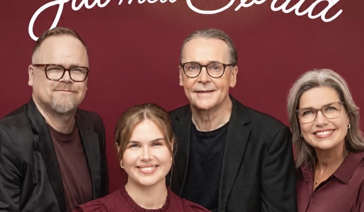 Plakat med to damer og to menn