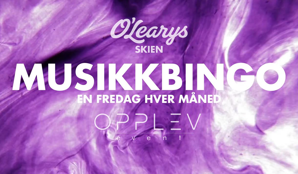 plakat til "Musikkbingo"