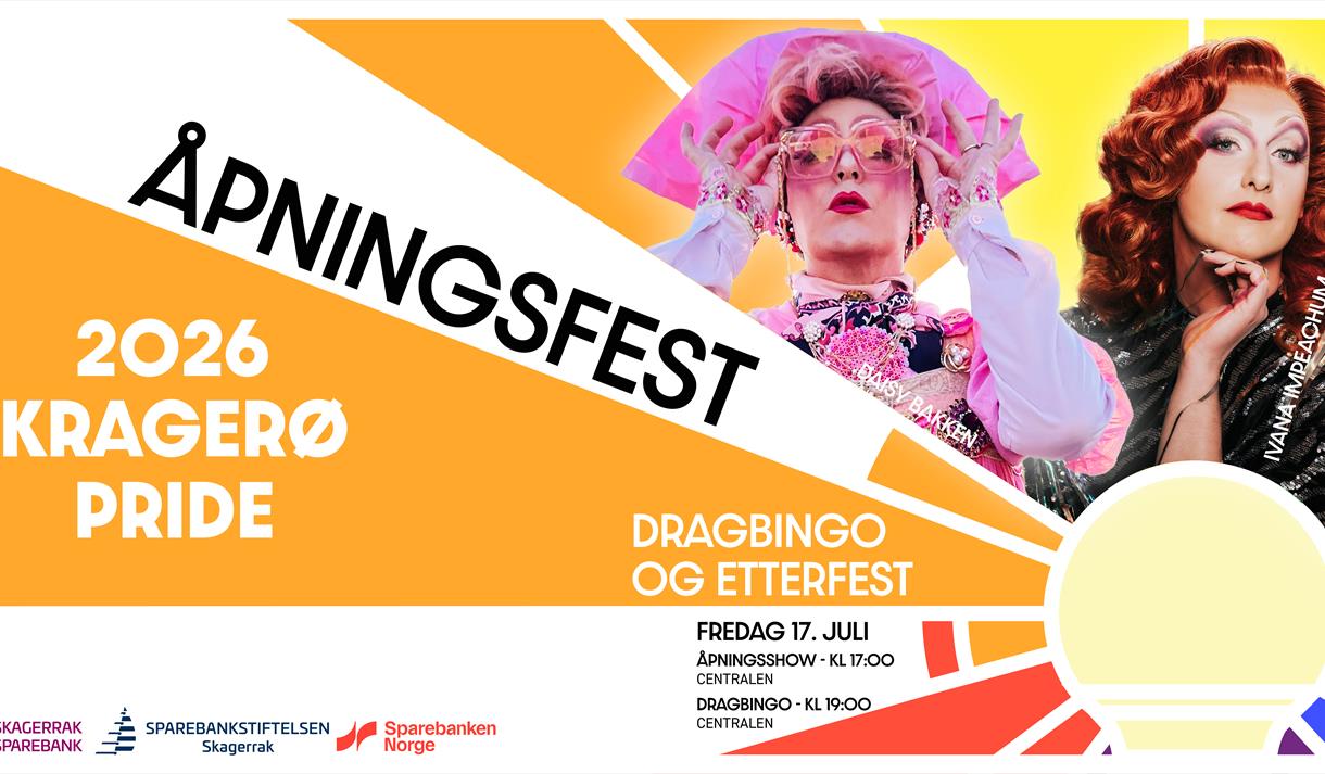 Plakat åpningsfest Kragerø Pride