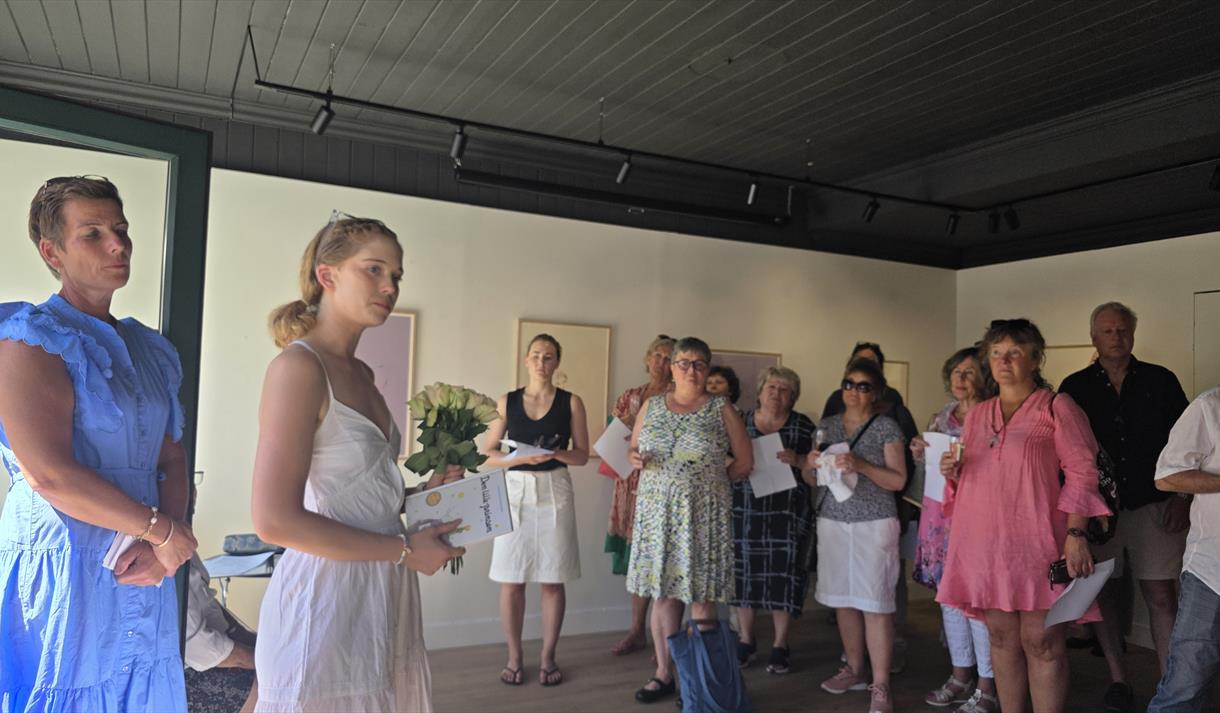 Utstillingsåpning hos Kragerø Kunstforening