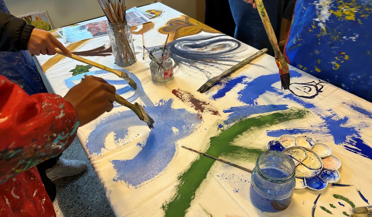 maleverksted på Telemark Kunstmuseum