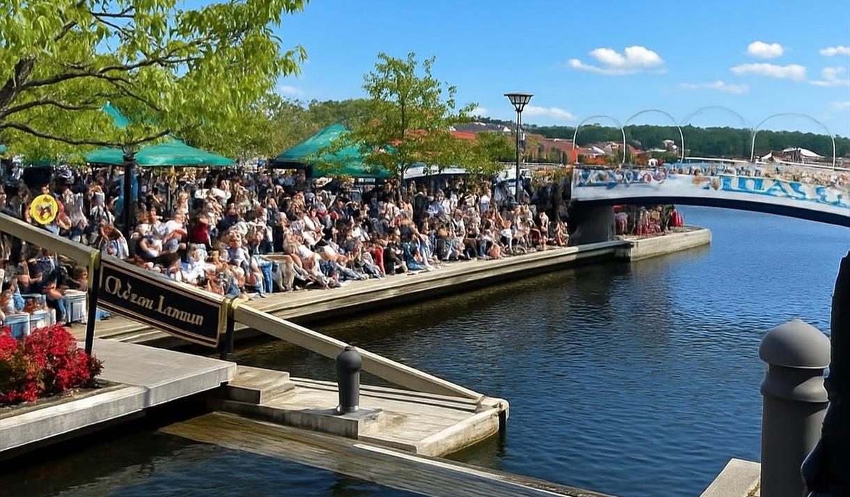 folk på Porsgrunn by