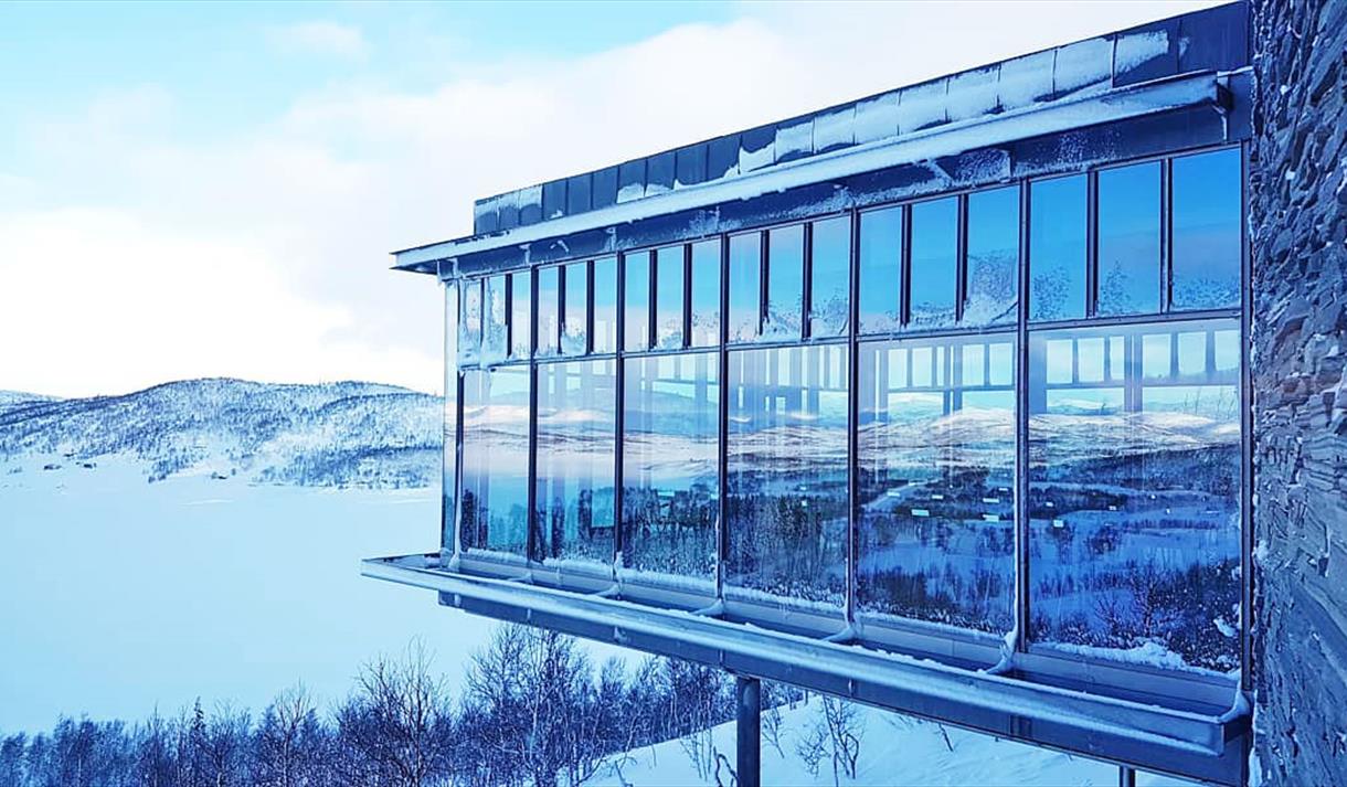 Hardangervidda Nasjonalparksenter om vinteren