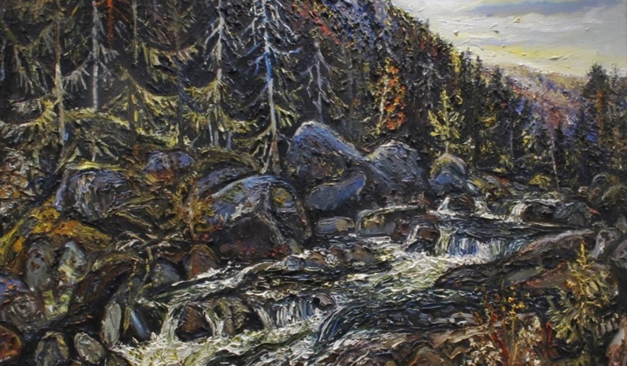 maleri fra Reidar Kolbrek på Dyre Vaa-samlingane