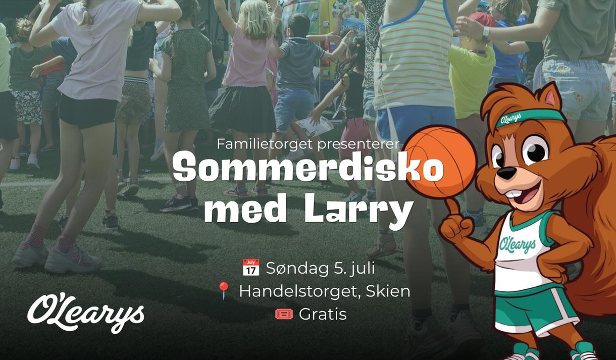 Sommerdisko med Larry på VM-torget i Skien