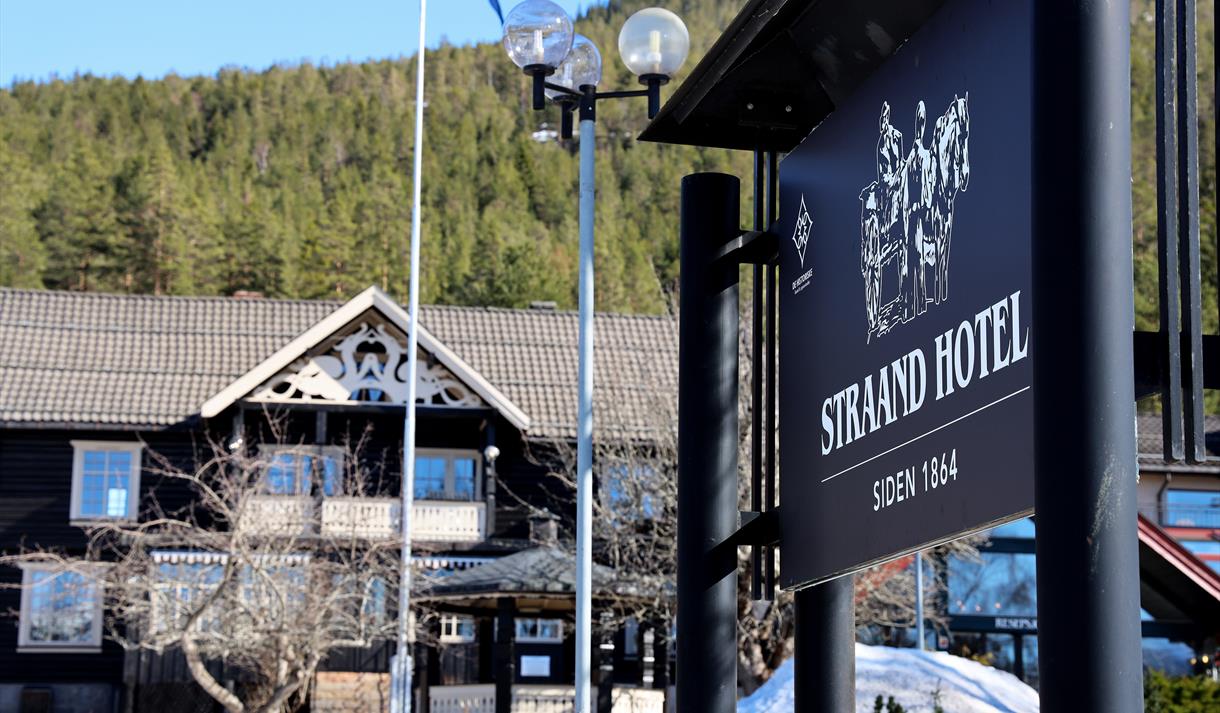 fasade Straand Hotel i Vrådal