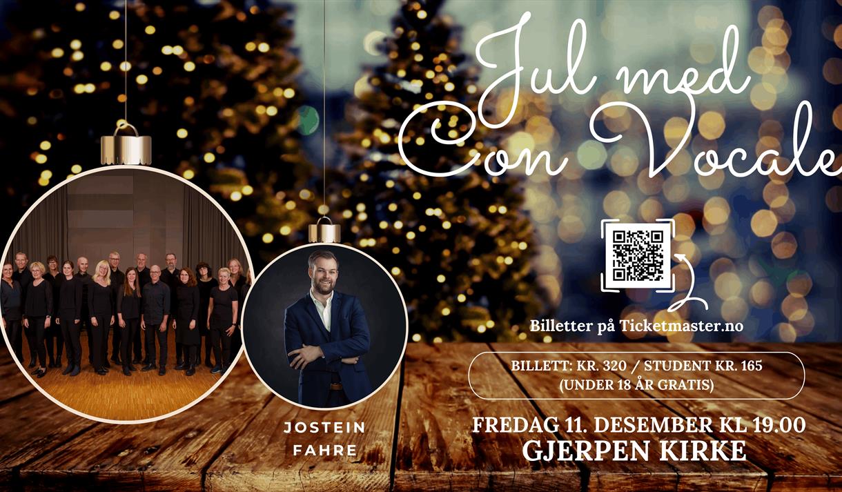 Plakat til "God jul med Con Vocale"