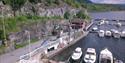 Notodden Motorbåtforenings Gjestehavn i Notodden. Foto