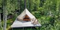 Glampingtelt på Fossumsanden Camping og hytteutleie