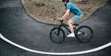 gutt på sykkelløype på Reinparken på Haukeli