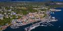 Oversiktsbilde Drone Kragerø Sentrum